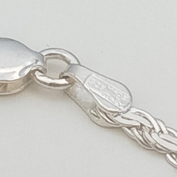 MILOR Italy 925 Sterling Silver French Link Chain Bracelet - Picture 10 of 13